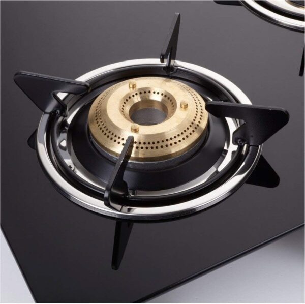 Elica Vetro Glass Top 3 Burner Gas Stove (703 CT VETRO BLK) - Image 7