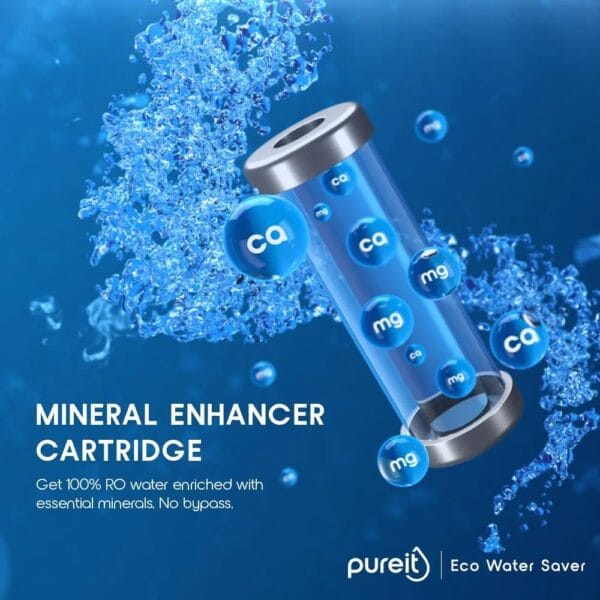 Pureit Eco Water Saver RO+UV+MF+Mineral | 7-Stage | 10L | Up to 60% Saving | Suitable for Borewell, Tanker & Municipal Supply | Table Top | Wall Mountable | Black - Image 6
