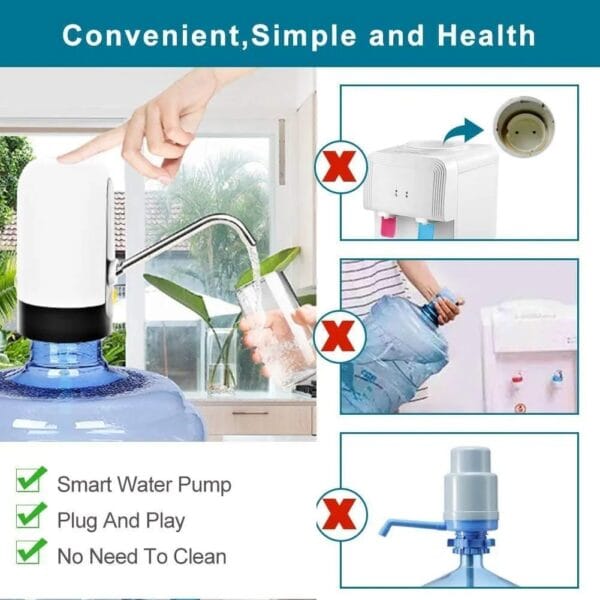 Konquer TimeS KTS Automatic Wireless Water Can Dispenser Pump for 20 Litre Bottle Can, with Low Noise & High Efficiency - Image 6