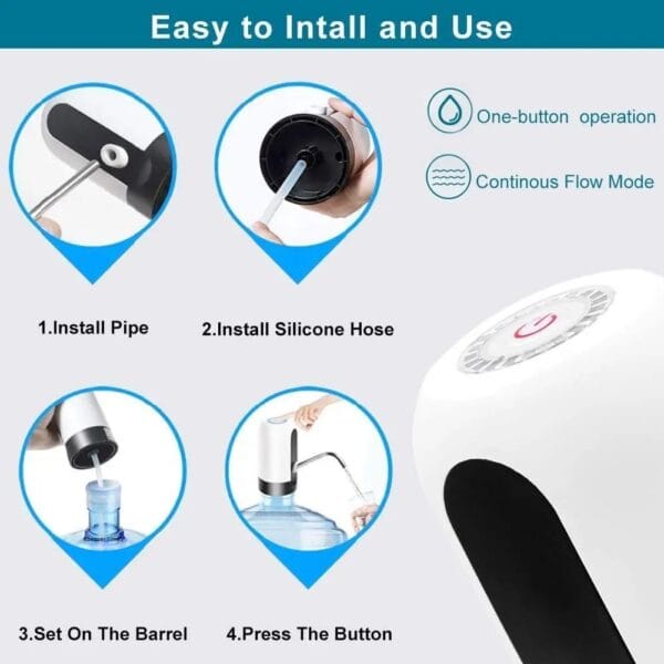 Konquer TimeS KTS Automatic Wireless Water Can Dispenser Pump for 20 Litre Bottle Can, with Low Noise & High Efficiency - Image 5
