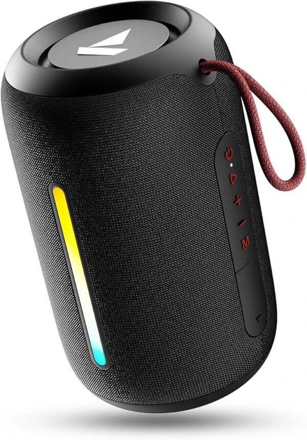 boAt Stone 352 Pro/Stone 358 Pro w/ 14W Signature Sound, Up to 12 Hours Playback, RGB LEDs, TWS Feature, Built-in Mic, BTv5.3, AUX Port, IPX5 & Type-C Interface Bluetooth Speaker (Raging Black)