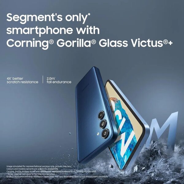 Samsung Galaxy M35 5G (Daybreak Blue, 6GB RAM, 128GB Storage) | Corning Gorilla Glass Victus+ | AnTuTu Score 595K+ | Vapour Cooling Chamber | 6000mAh Battery | 120Hz Super AMOLED Display | Without Charger - Image 9