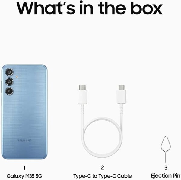 Samsung Galaxy M35 5G (Daybreak Blue, 6GB RAM, 128GB Storage) | Corning Gorilla Glass Victus+ | AnTuTu Score 595K+ | Vapour Cooling Chamber | 6000mAh Battery | 120Hz Super AMOLED Display | Without Charger - Image 8