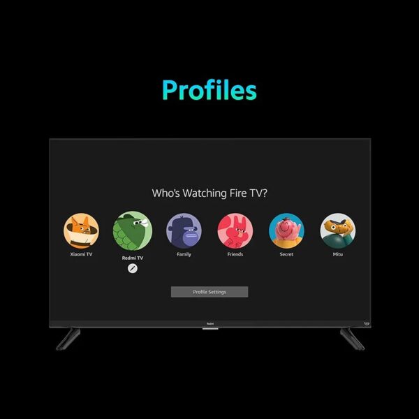 Redmi Xiaomi 80 cm (32 inches) F Series HD Ready Smart LED Fire TV L32MA-FVIN (Black) - Image 8