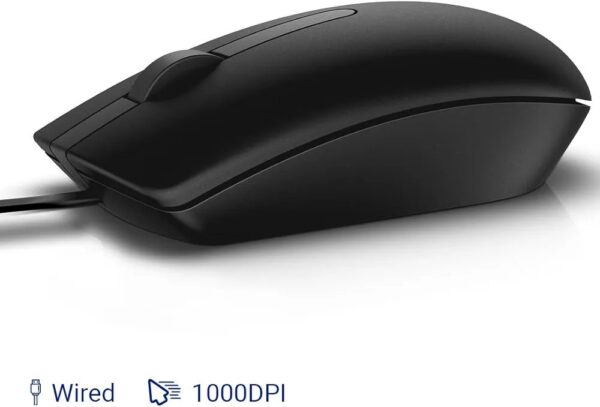 Dell MS116 Wired Optical Mouse, 1000DPI, LED Tracking, Scrolling Wheel, Plug and Play - Image 5