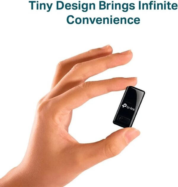 TP-LINK WiFi Dongle 300 Mbps Mini Wireless Network USB Wi-Fi Adapter for PC Desktop Laptop (TL-WN823N), Black - Image 6