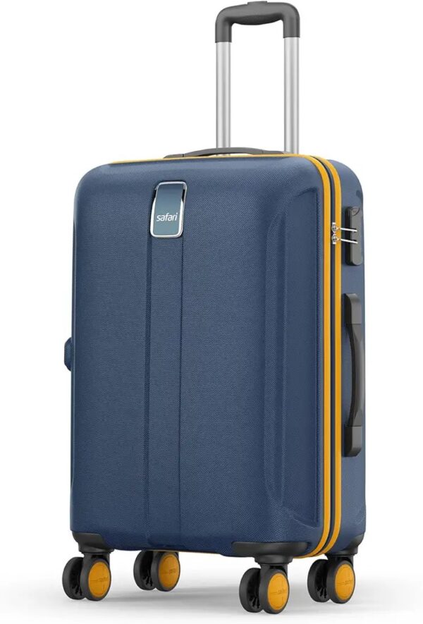 Safari Thorium Neo 8 Wheels 66 Cm Medium Check-in Trolley Bag Hard Case Polycarbonate 360 Degree Wheeling System, Graphite Blue