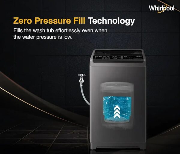 Whirlpool 7 Kg Magic Clean 5 Star Fully Automatic Top Load Washing Machine (MAGIC CLEAN 7.0 GENX GREY 5YMW, Grey) - Image 8