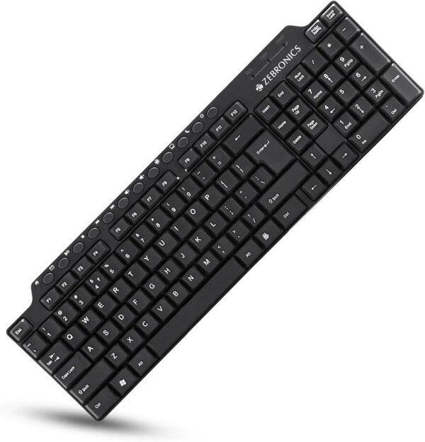 Zebronics ZEB-KM2100 Multimedia USB Keyboard with 12 Multimedia Keys & Rupee Key