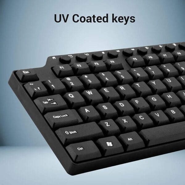 Zebronics ZEB-KM2100 Multimedia USB Keyboard with 12 Multimedia Keys & Rupee Key - Image 4