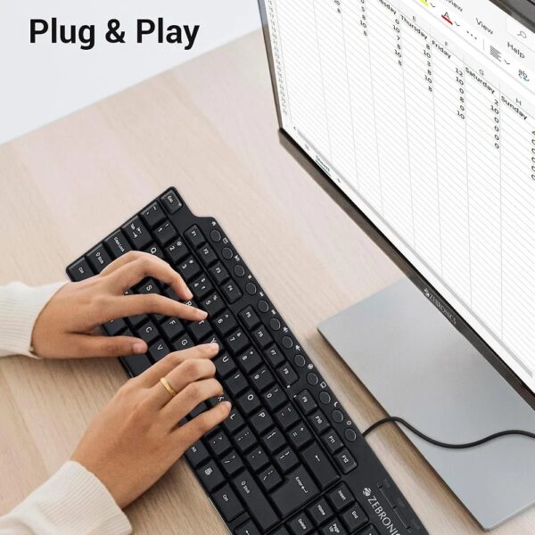 Dell KB216 Multimedia USB Keyboard with Chiclet Keys, Spill Resistance & Hotkeys - Image 2