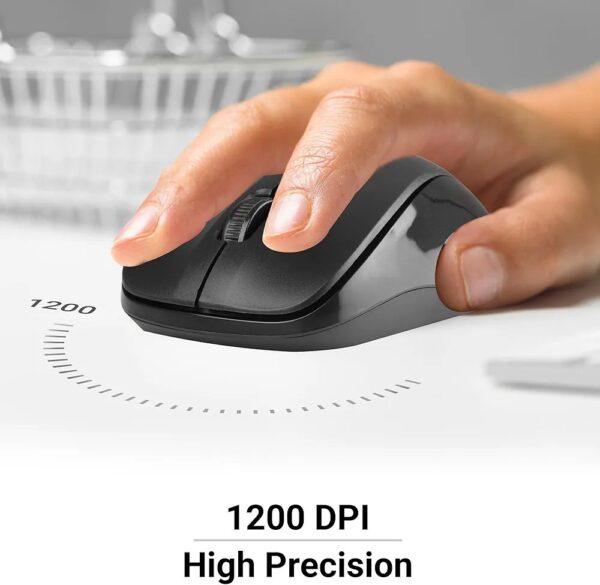 Zebronics Zeb-Companion 107 Wireless USB Keyboard and Mouse Combo – Nano Receiver, Black - Image 6