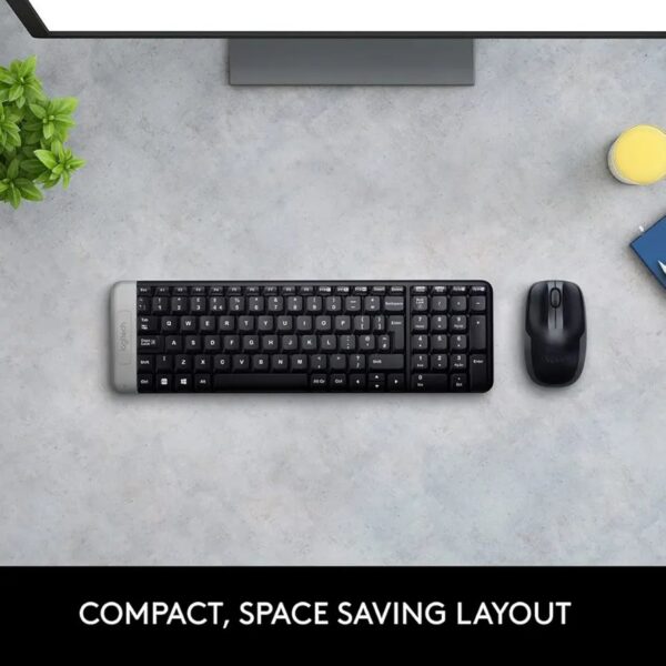 Logitech MK215 Wireless Keyboard and Mouse Combo – 2.4GHz, Compact USB Design, 5-Month Mouse Battery Life – Black - Image 5