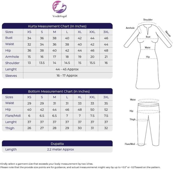 VredeVogel Women's Cotton Kurta With Dupatta - Image 6